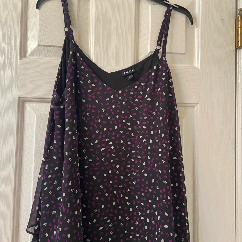 Torrid dressy flowy tank size 0